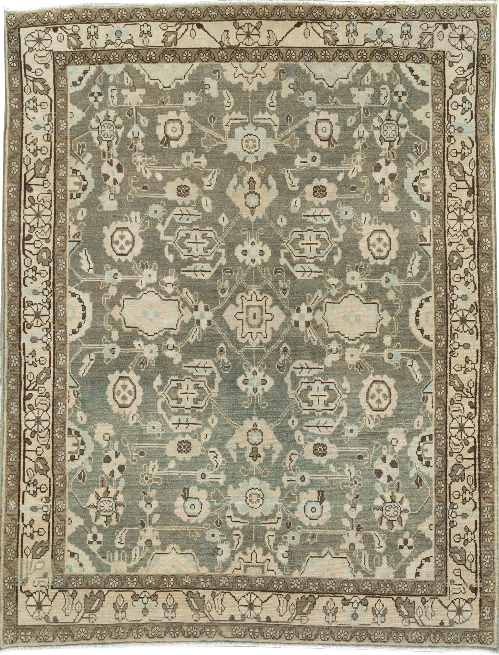 Vintage Persian Malayer Accent Rug, No.27189 - Gsblank