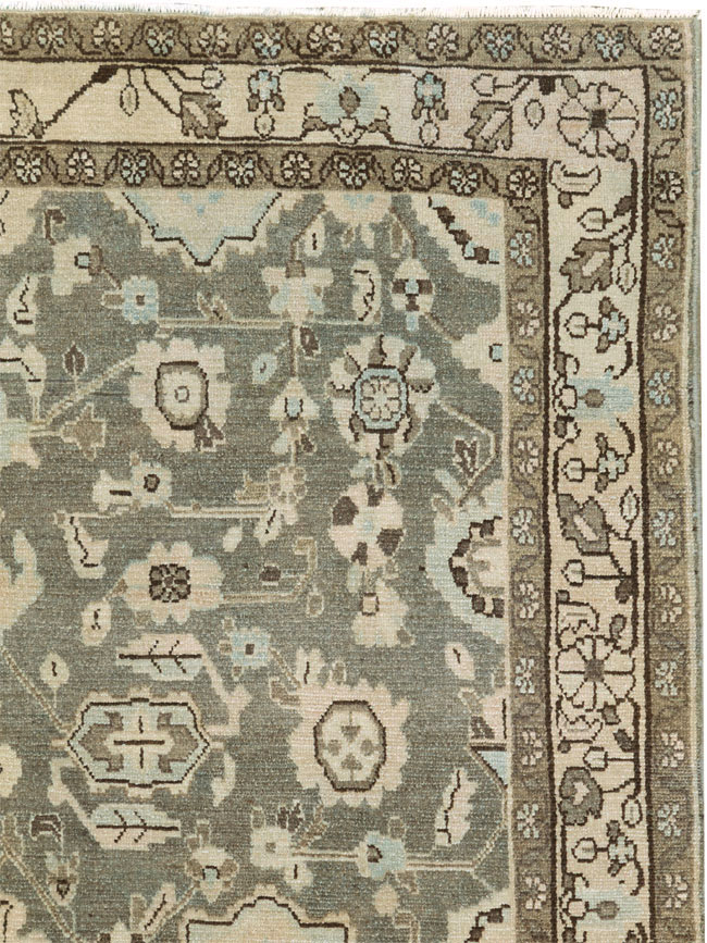 Vintage Persian Malayer Accent Rug, No.27189 - Gsblank