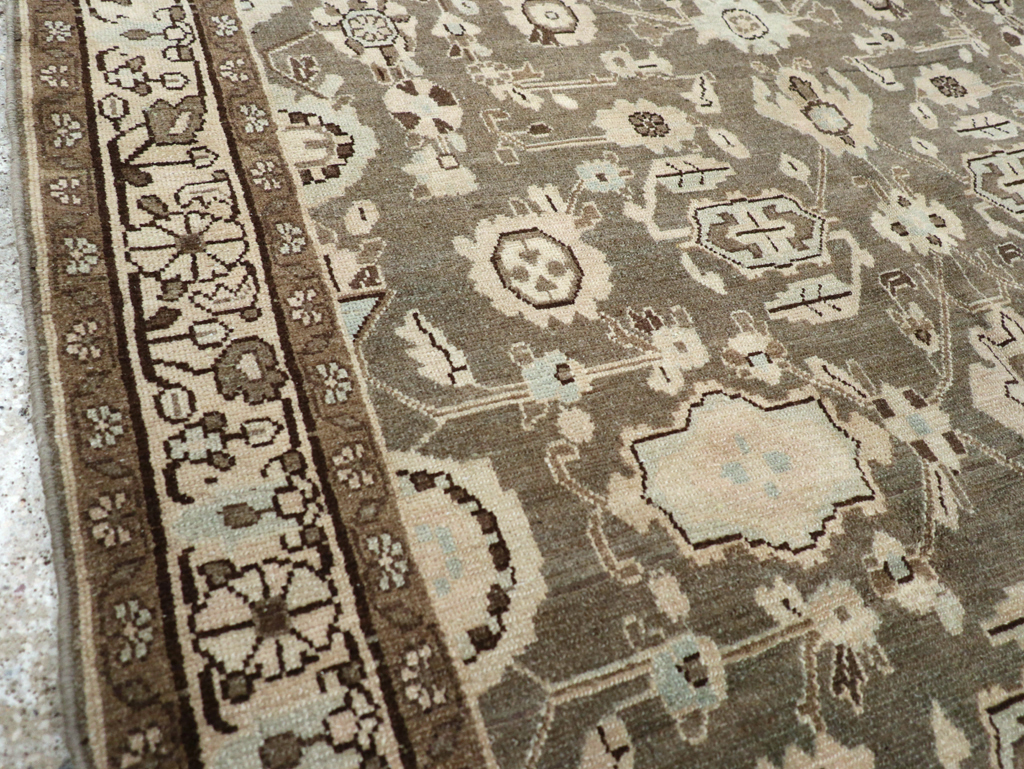 Vintage Persian Malayer Accent Rug, No.27189 - Gsblank