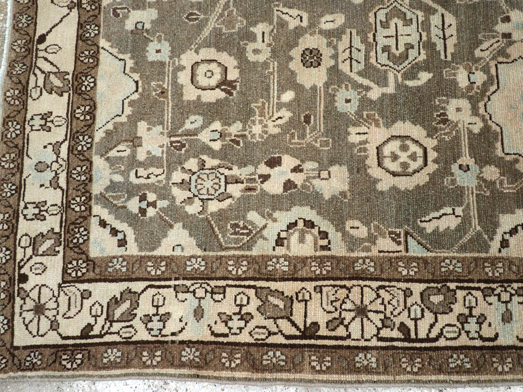 Vintage Persian Malayer Accent Rug, No.27189 - Gsblank