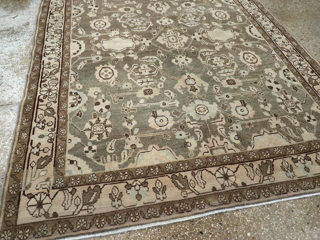 Vintage Persian Malayer Accent Rug, No.27189 - Gsblank