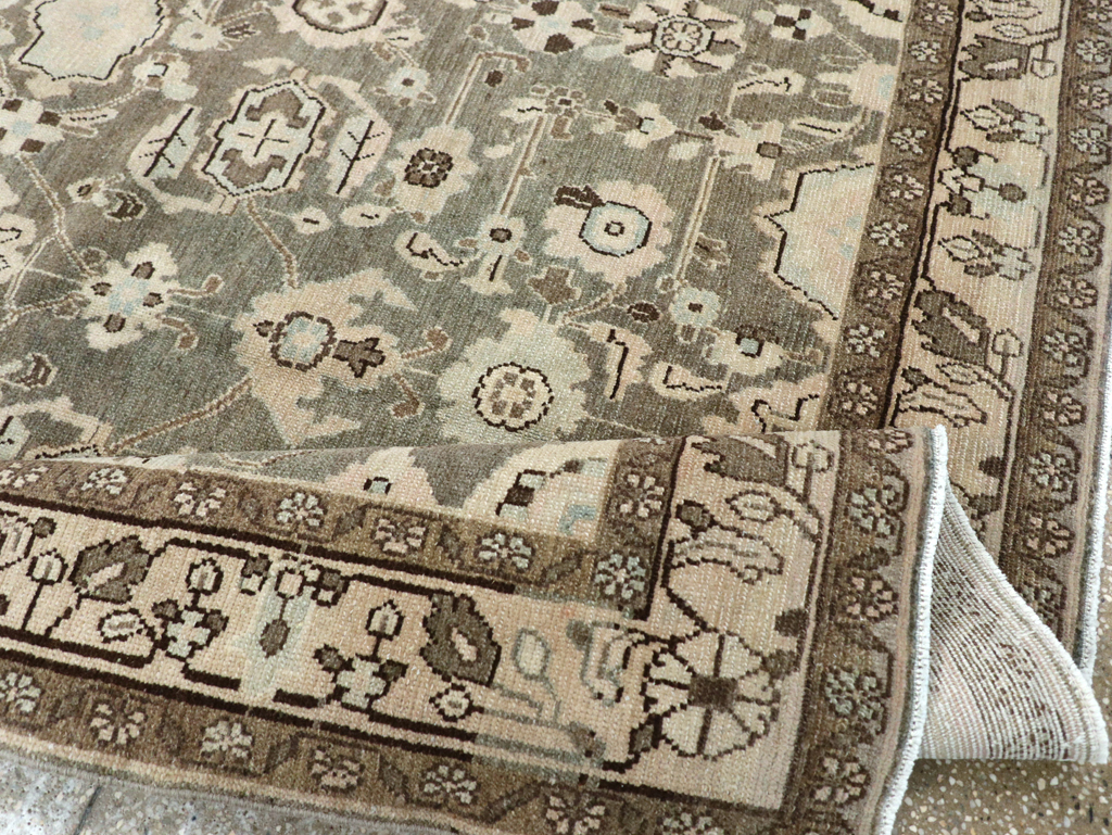 Vintage Persian Malayer Accent Rug, No.27189 - Gsblank