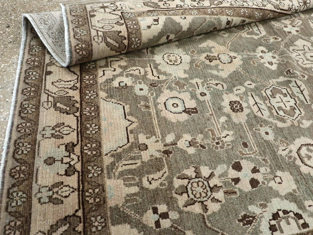 Vintage Persian Malayer Accent Rug, No.27189 - Gsblank