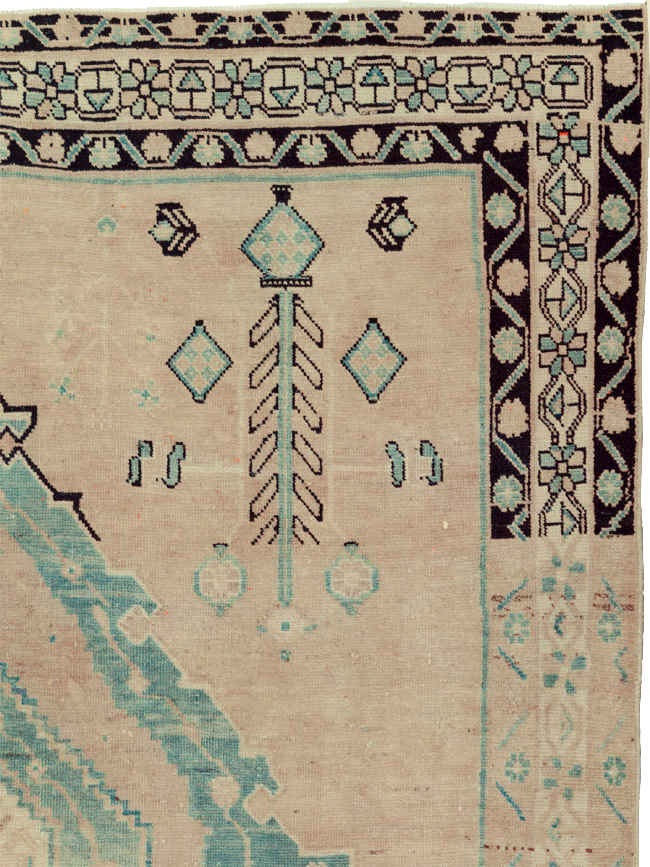 Vintage Persian Afshar Accent Rug, No.27192 - Gsblank