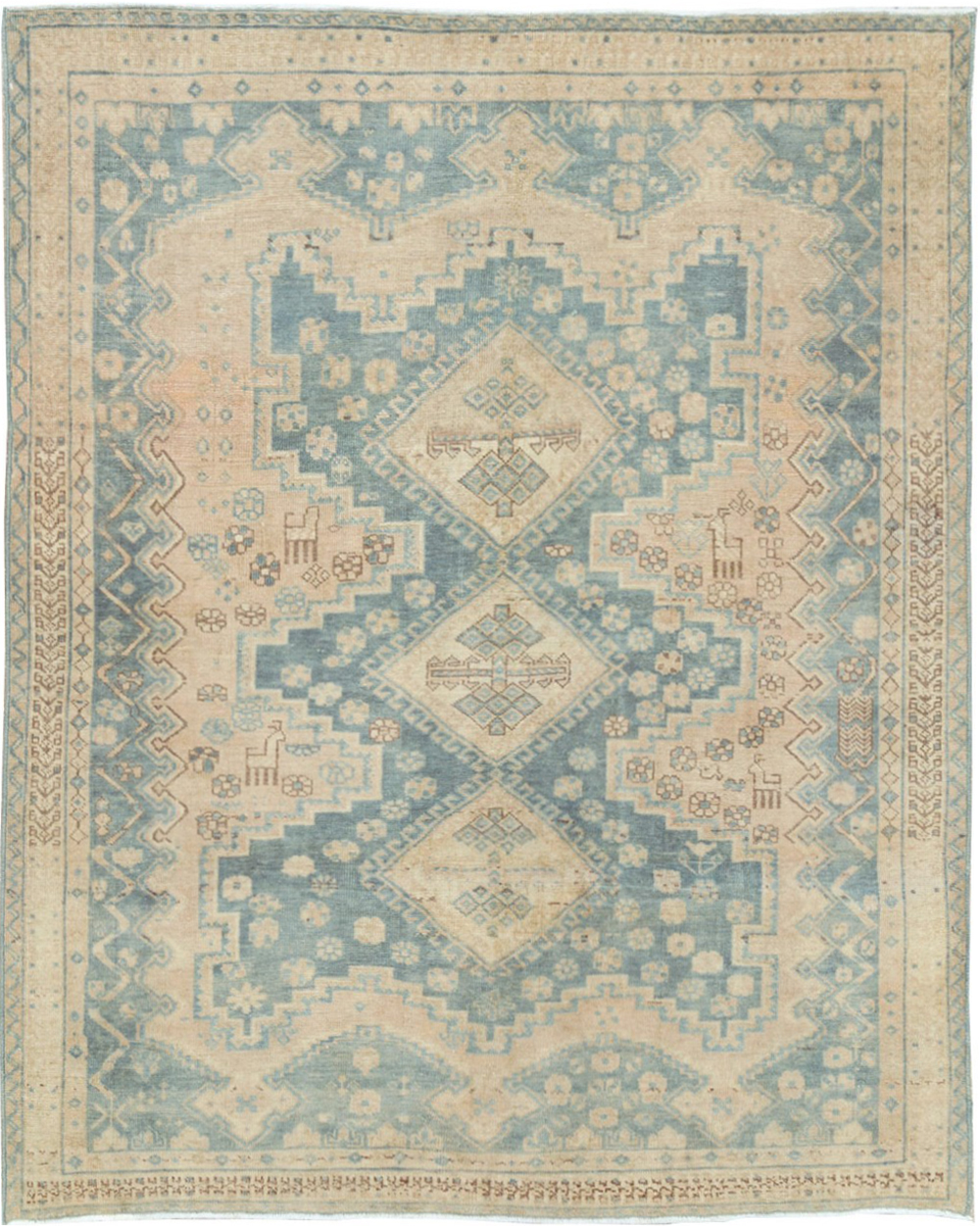 Vintage Persian Afshar Accent Rug, No.27194 - Gsblank