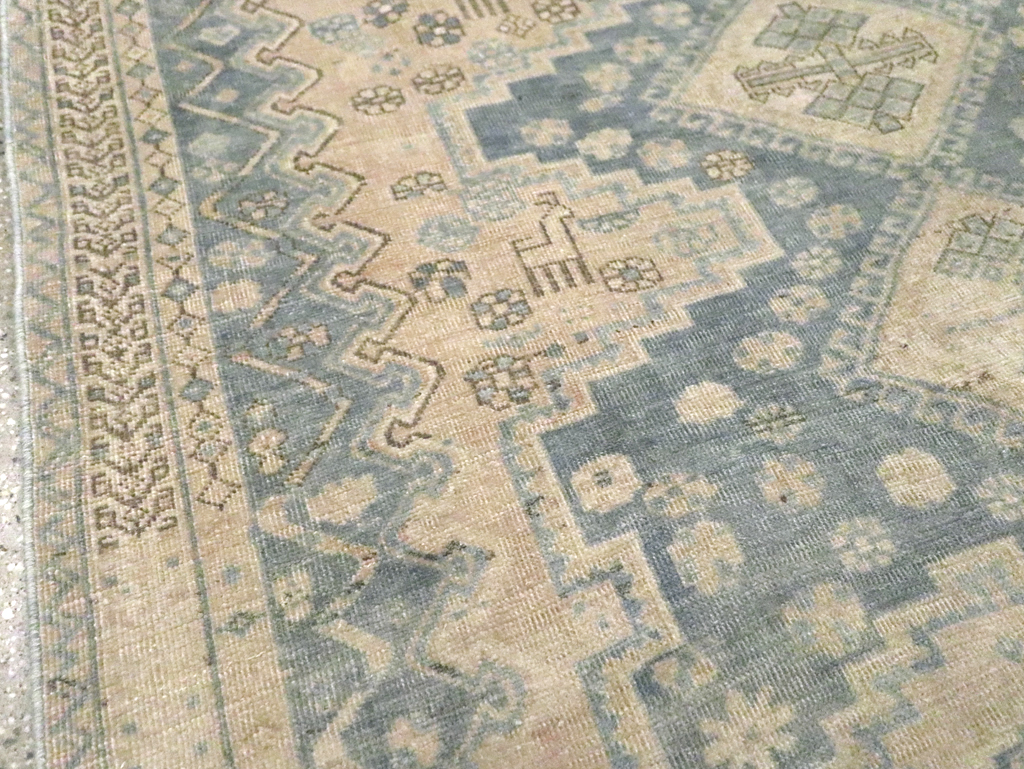 Vintage Persian Afshar Accent Rug, No.27194 - Gsblank