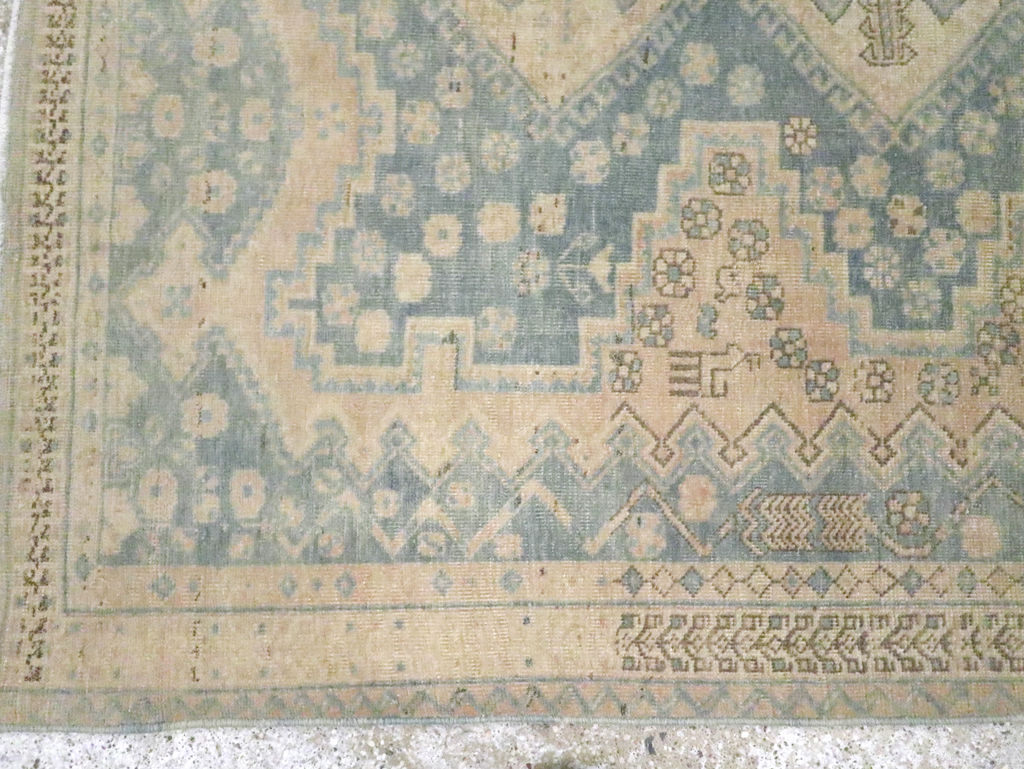 Vintage Persian Afshar Accent Rug, No.27194 - Gsblank
