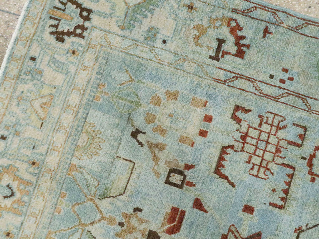 Vintage Persian Malayer Accent Rug, No.27201 - Gsblank