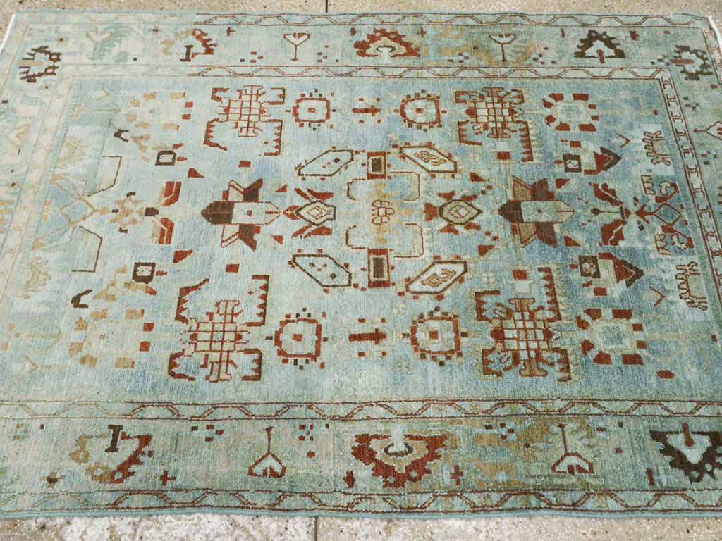 Vintage Persian Malayer Accent Rug, No.27201 - Gsblank