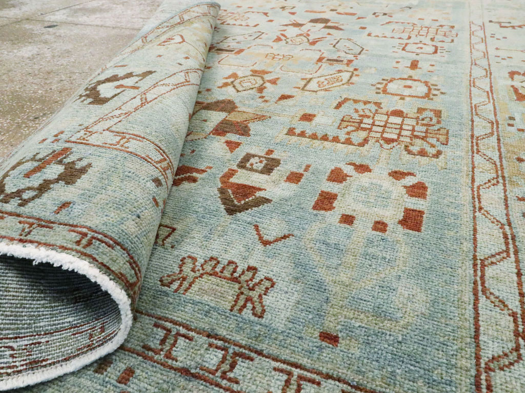 Vintage Persian Malayer Accent Rug, No.27201 - Gsblank