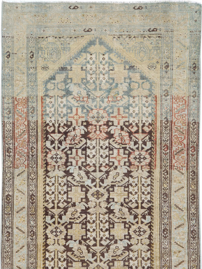 Antique Persian Malayer Long Runner, No.27202 - Gsblank