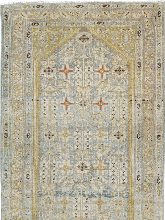 Antique Persian Malayer Long Runner, No.27202 - Gsblank