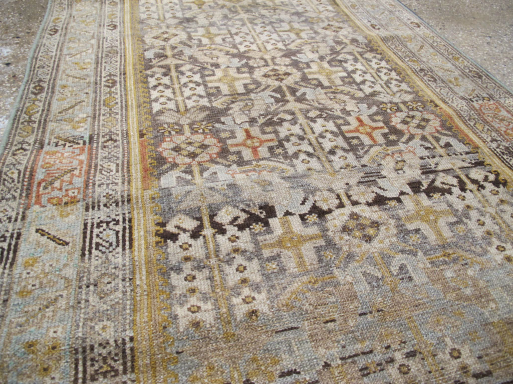 Antique Persian Malayer Long Runner, No.27202 - Gsblank
