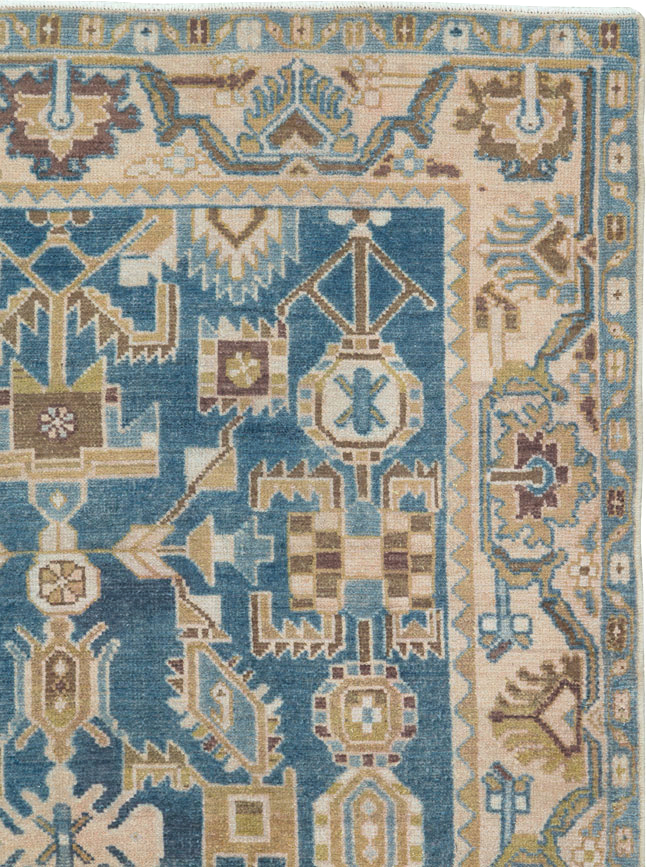 Vintage Persian Malayer Accent Rug, No.27208 - Gsblank