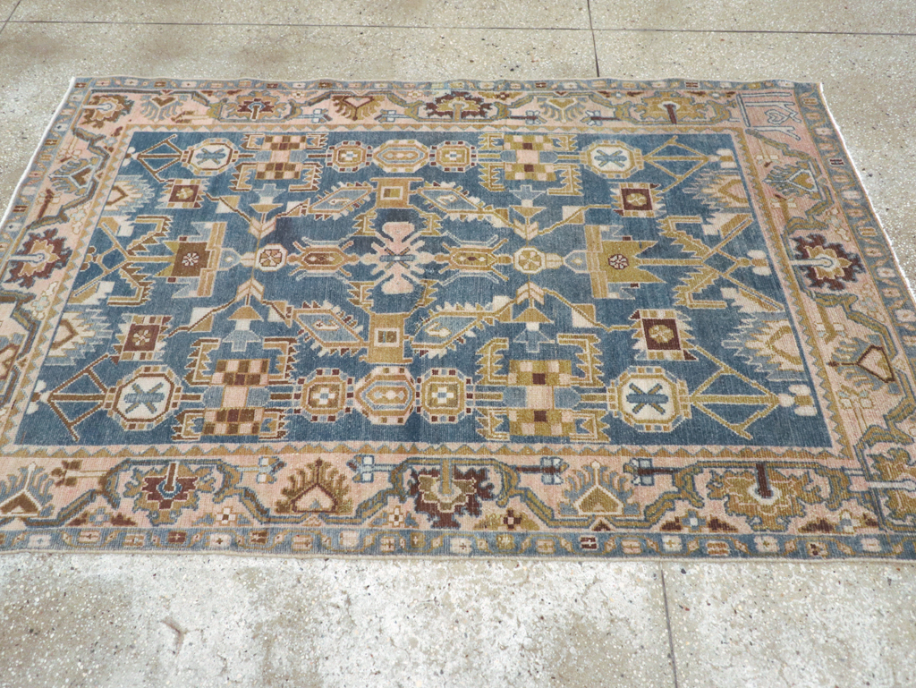 Vintage Persian Malayer Accent Rug, No.27208 - Gsblank