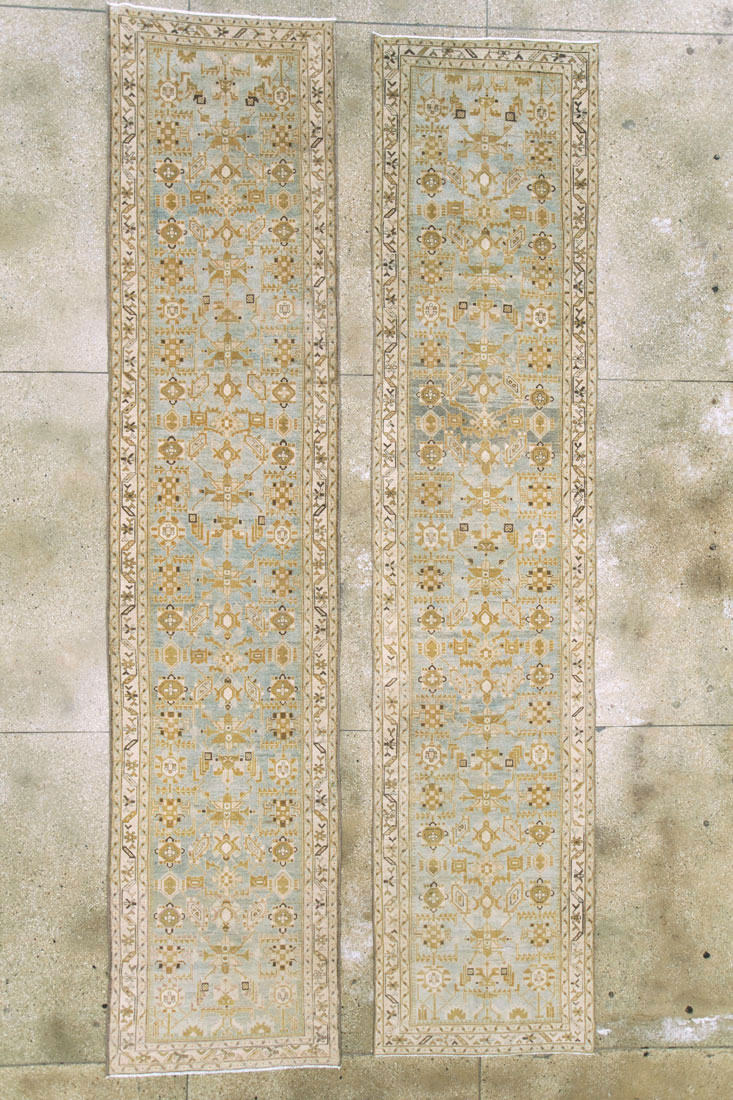Vintage Persian Malayer Runner (Pair: 2 of 2), No.27213 - Gsblank