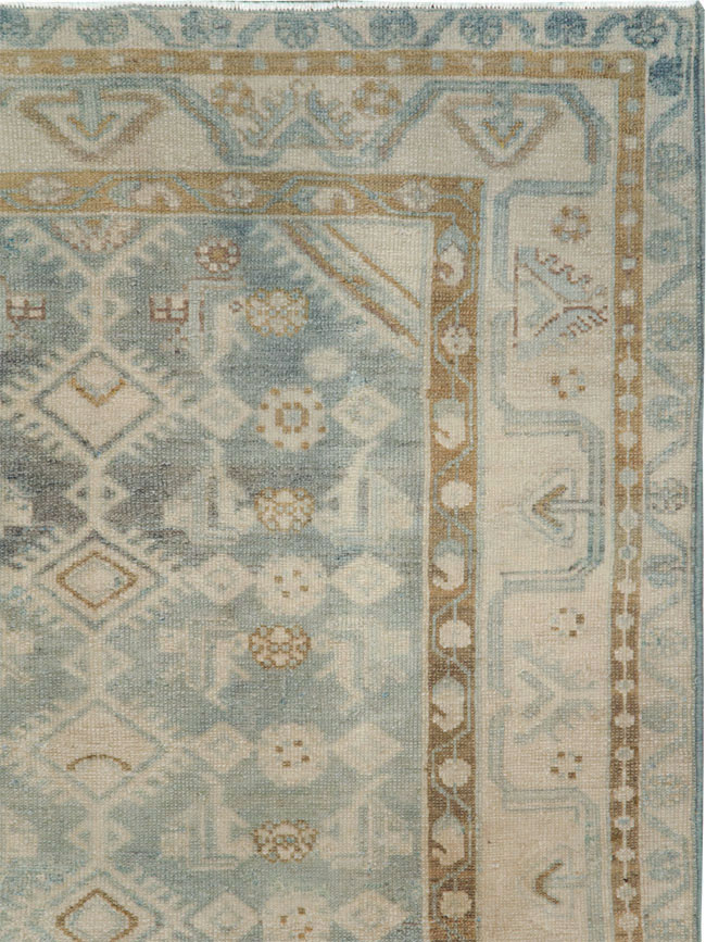 Vintage Persian Malayer Throw Rug, No.27221 - Gsblank