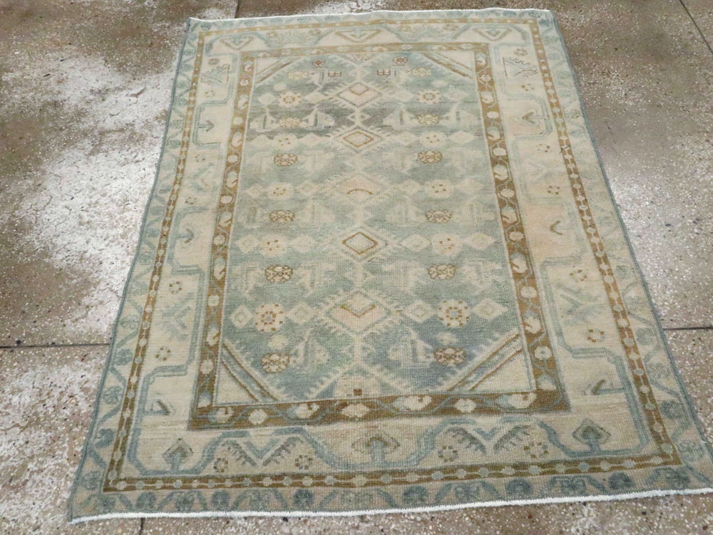 Vintage Persian Malayer Throw Rug, No.27221 - Gsblank