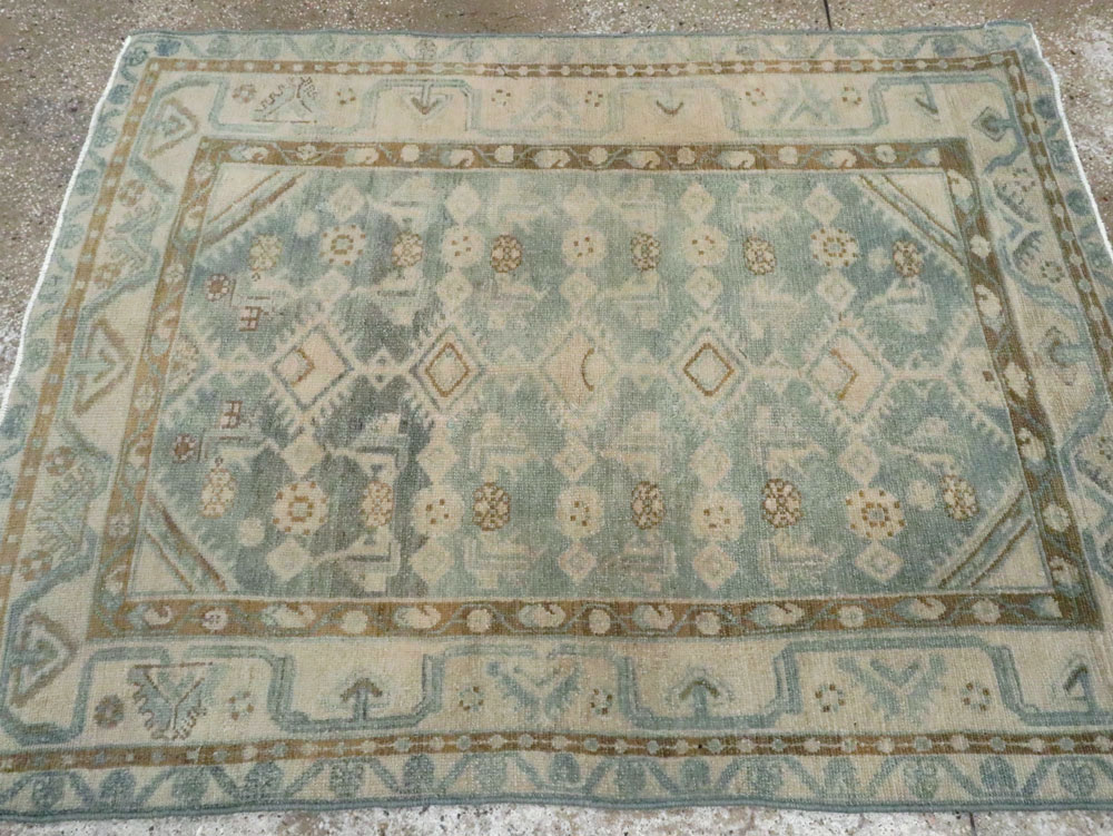 Vintage Persian Malayer Throw Rug, No.27221 - Gsblank
