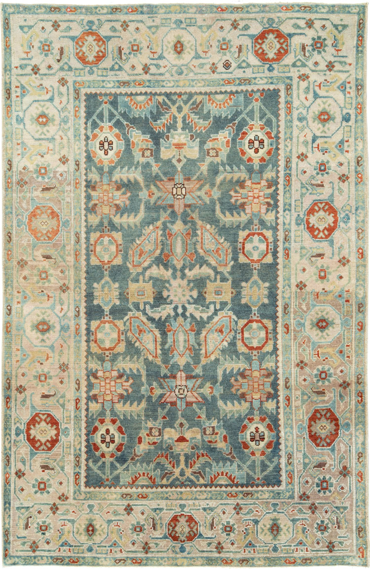 Vintage Persian Malayer Accent Rug, No.27222 - Gsblank