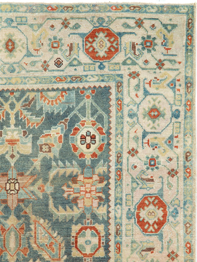 Vintage Persian Malayer Accent Rug, No.27222 - Gsblank