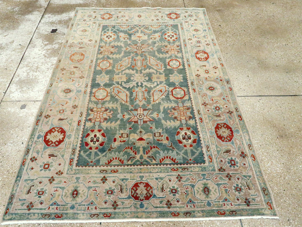 Vintage Persian Malayer Accent Rug, No.27222 - Gsblank