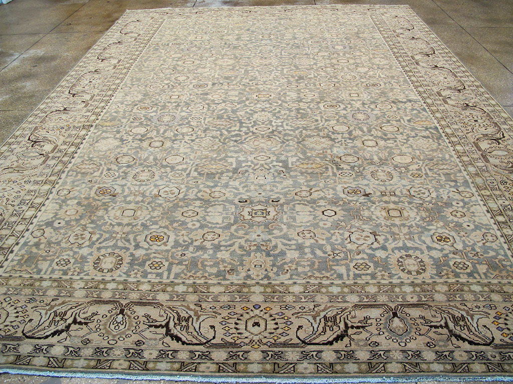 Vintage Persian Malayer Room Size Carpet, No.27234 - Gsblank