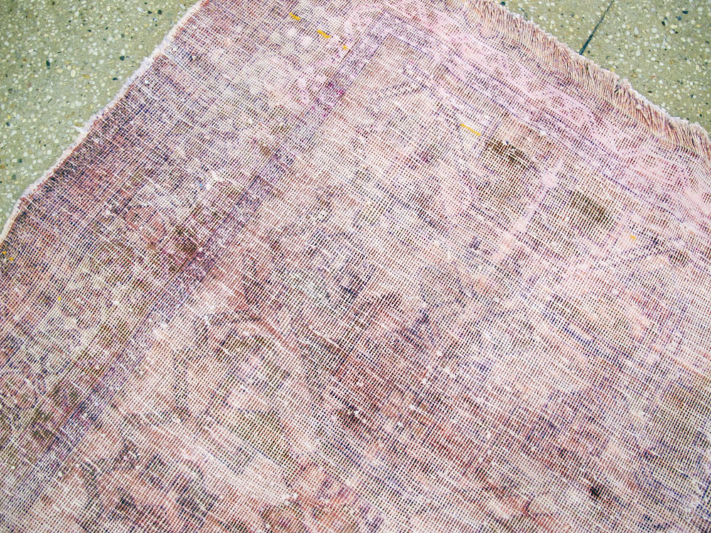 Vintage Persian Afshar Distressed Rug, No.27237 - Gsblank