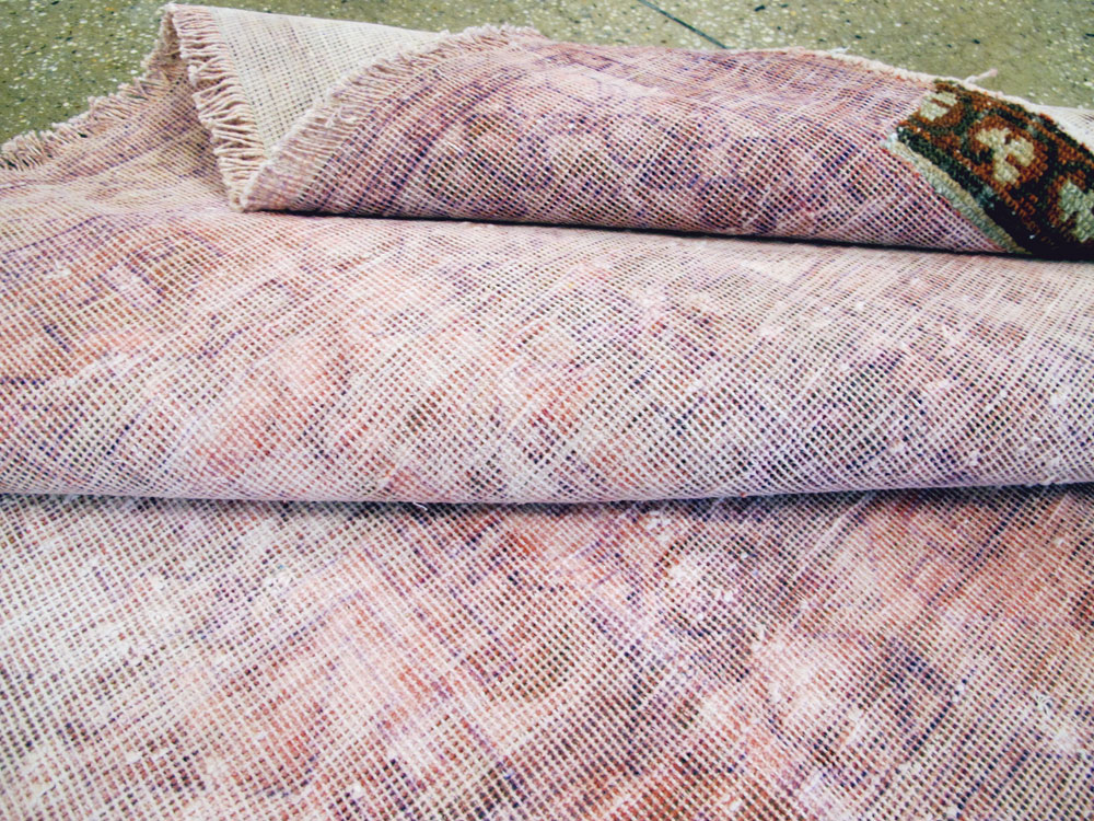 Vintage Persian Afshar Distressed Rug, No.27237 - Gsblank