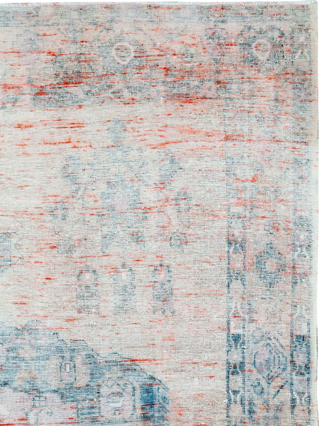 Vintage Persian Afshar Distressed Rug, No.27243 - Gsblank