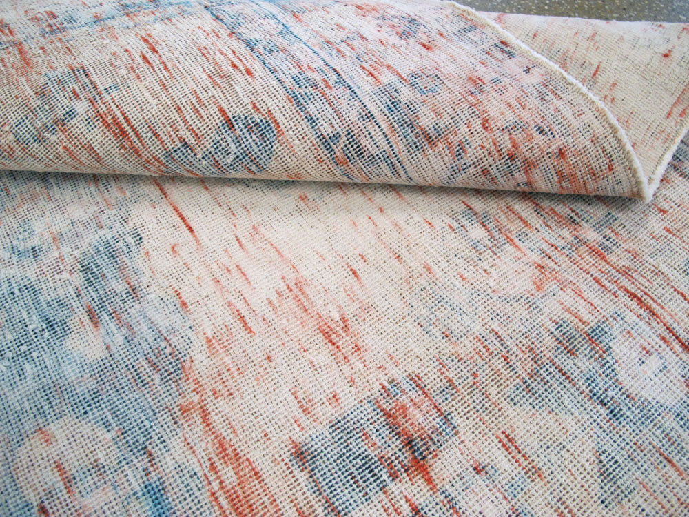 Vintage Persian Afshar Distressed Rug, No.27243 - Gsblank