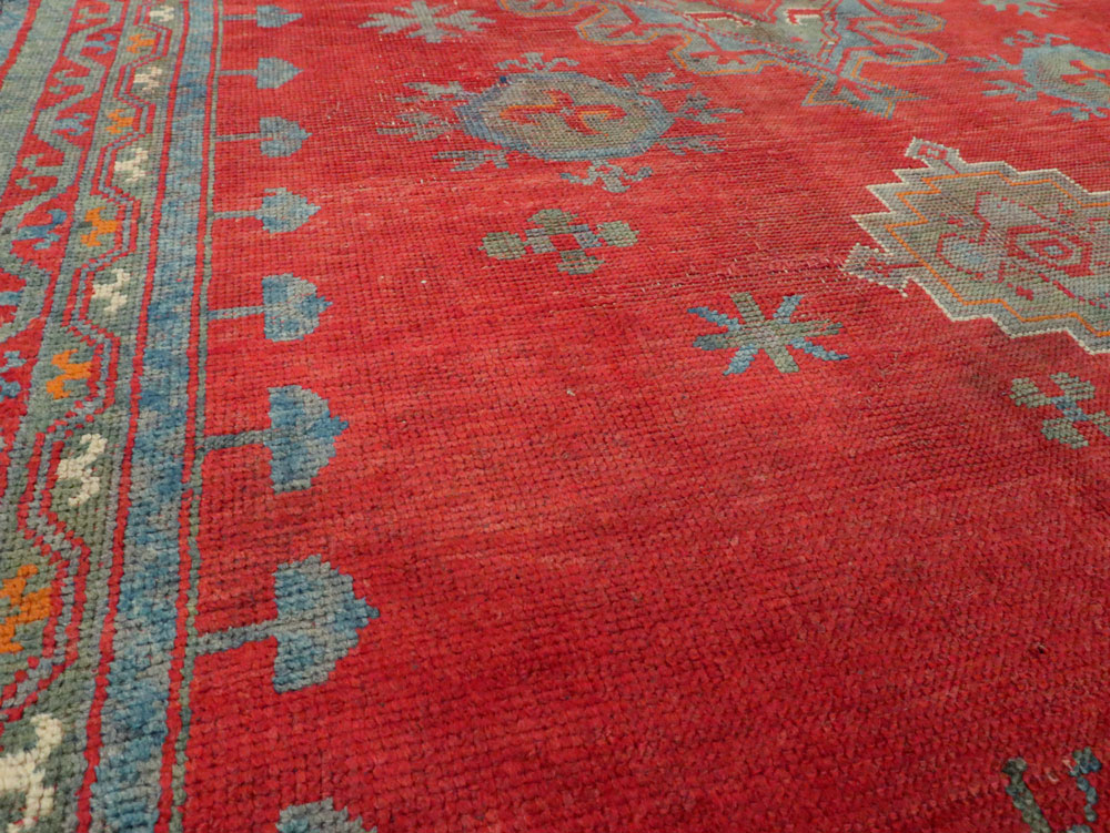 Antique Oushak Gallery Carpet, No.27244 - Gsblank