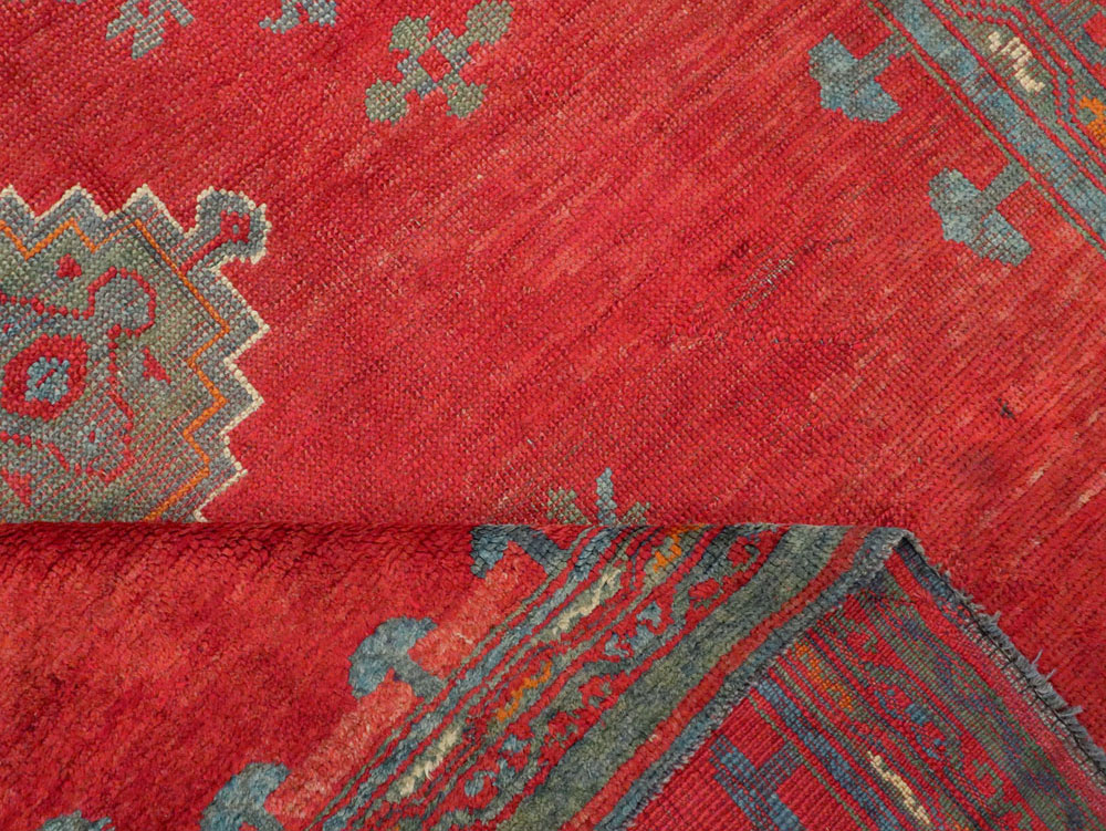 Antique Oushak Gallery Carpet, No.27244 - Gsblank