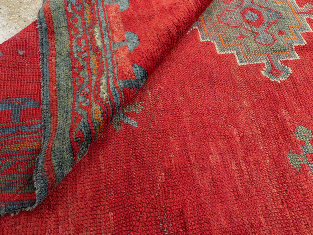 Antique Oushak Gallery Carpet, No.27244 - Gsblank
