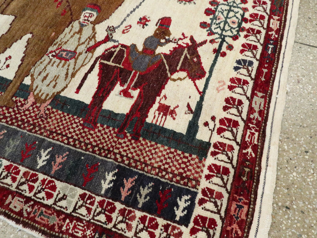 Vintage Anatolian Pictorial Rug, No.27250 - Gsblank