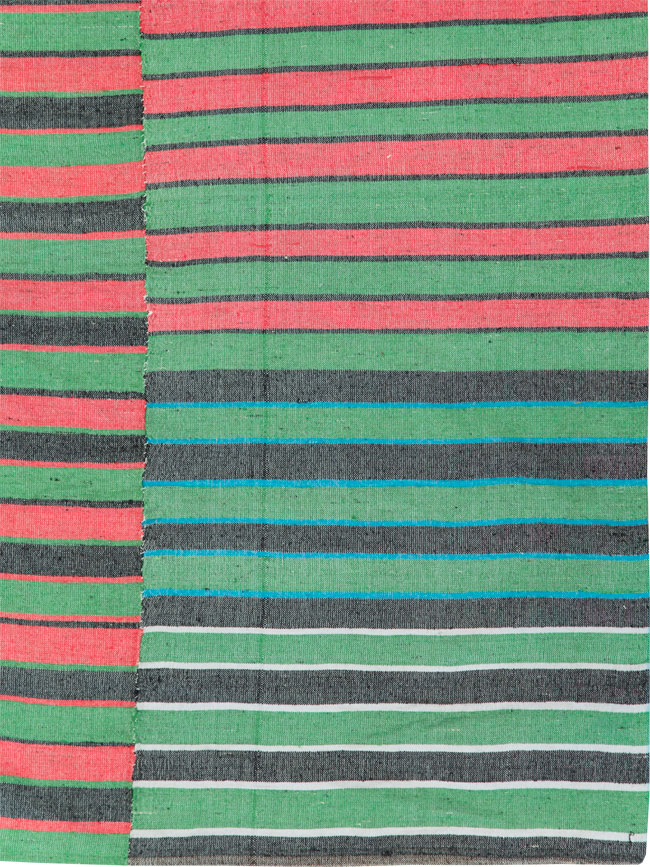 Vintage Turkish Flatweave Kilim Accent Rug, No.27266 - Gsblank