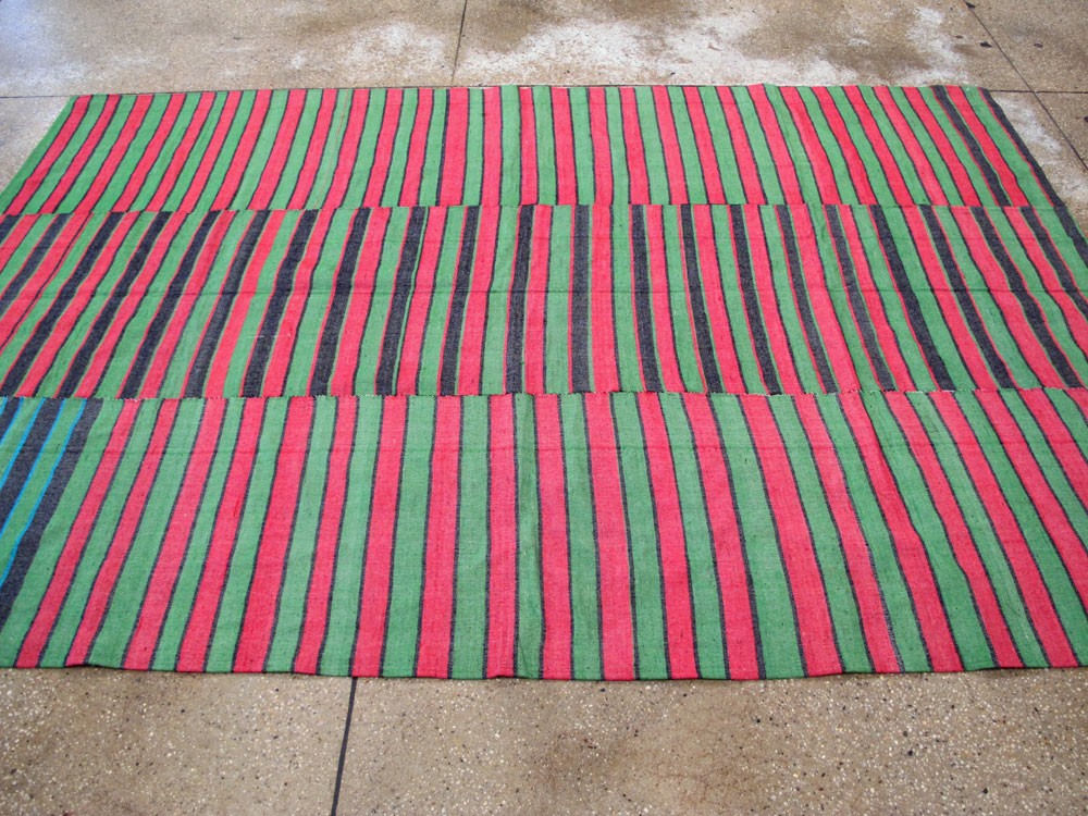 Vintage Turkish Flatweave Kilim Accent Rug, No.27266 - Gsblank