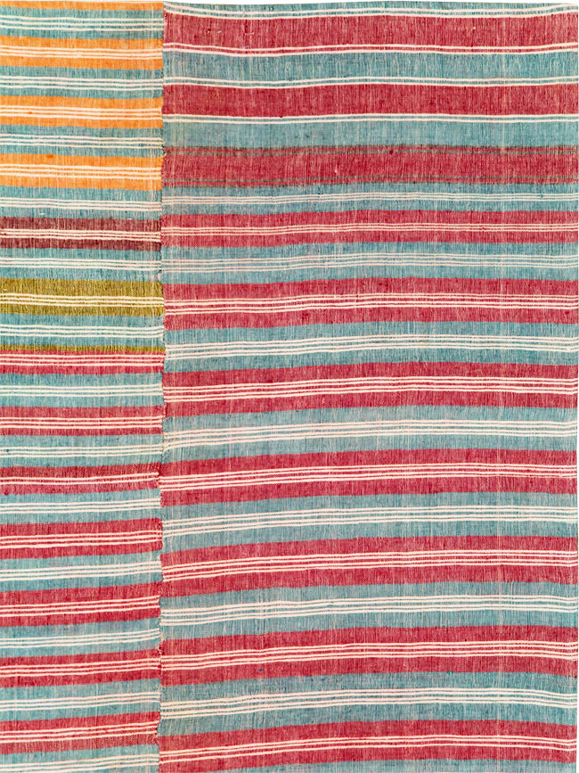 Vintage Turkish Flatweave Kilim Accent Rug, No.27267 - Gsblank