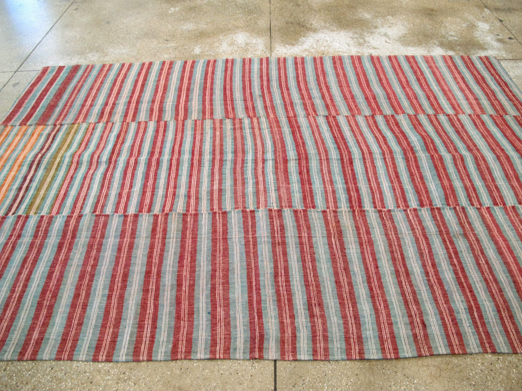 Vintage Turkish Flatweave Kilim Accent Rug, No.27267 - Gsblank