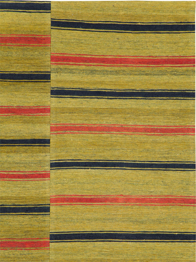 Vintage Persian Flatweave Kilim Accent Rug, No.27268 - Gsblank