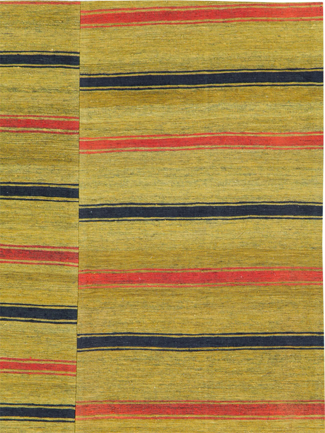 Vintage Persian Flatweave Kilim Accent Rug, No.27268 - Gsblank