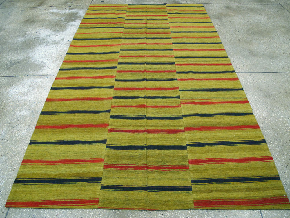 Vintage Persian Flatweave Kilim Accent Rug, No.27268 - Gsblank