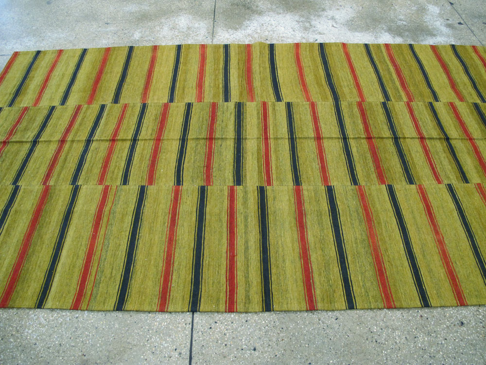 Vintage Persian Flatweave Kilim Accent Rug, No.27268 - Gsblank