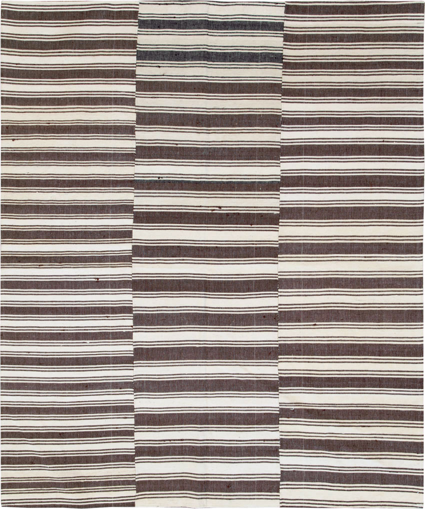 Vintage Turkish Kilim Flatweave Accent Rug, No.27271 - Gsblank