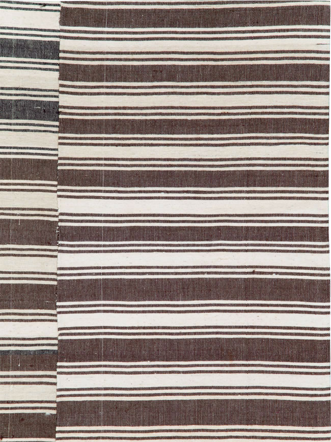 Vintage Turkish Kilim Flatweave Accent Rug, No.27271 - Gsblank