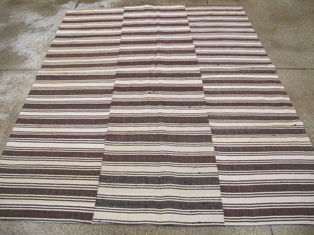 Vintage Turkish Kilim Flatweave Accent Rug, No.27271 - Gsblank