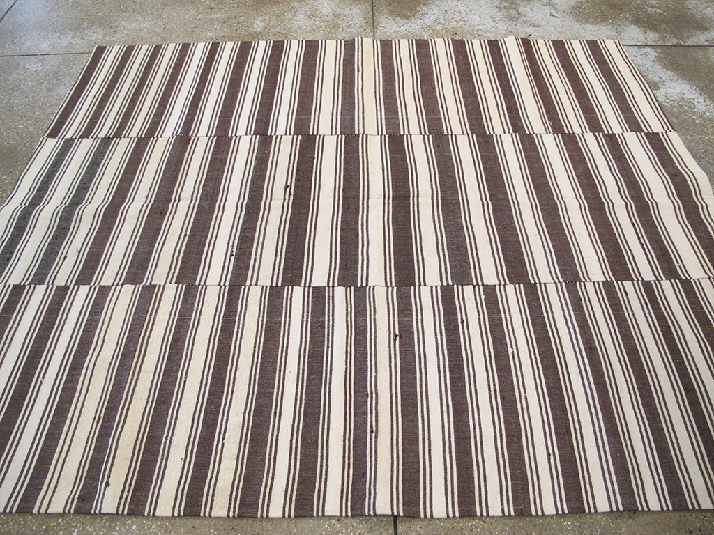 Vintage Turkish Kilim Flatweave Accent Rug, No.27271 - Gsblank