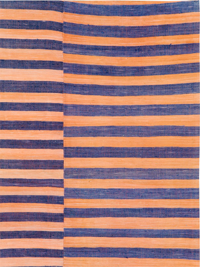 Vintage Turkish Flatweave Accent Rug, No.27273 - Gsblank