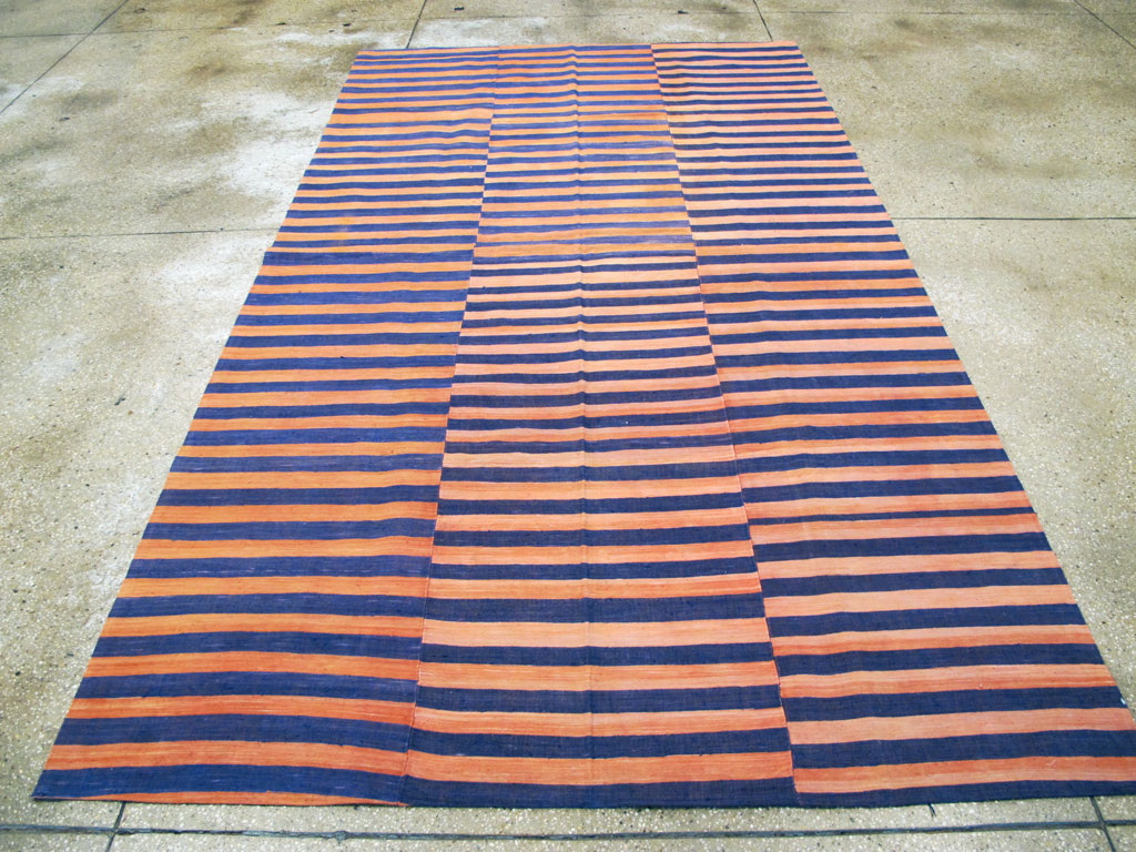 Vintage Turkish Flatweave Accent Rug, No.27273 - Gsblank