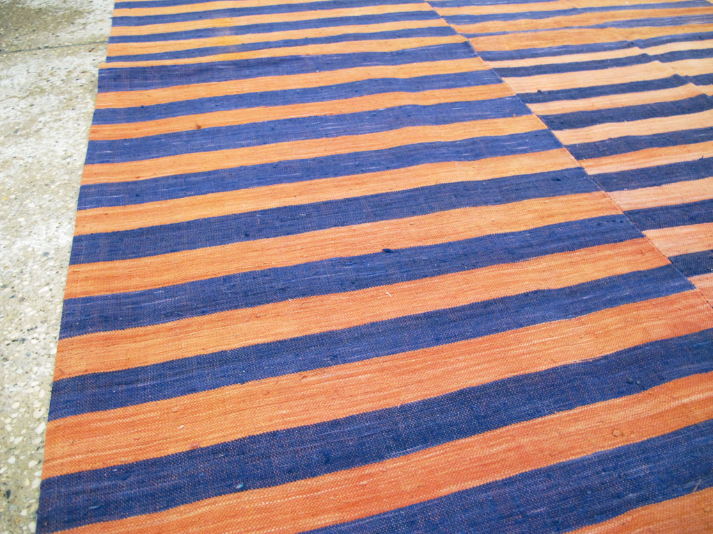 Vintage Turkish Flatweave Accent Rug, No.27273 - Gsblank